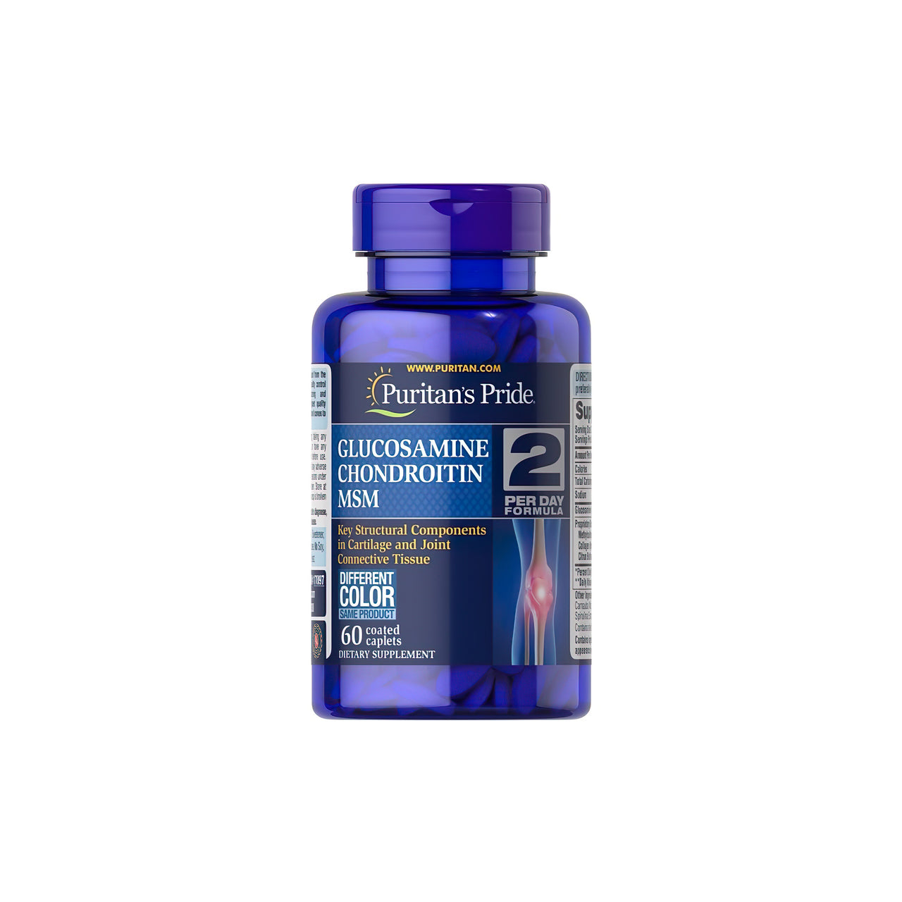 Triple Strength Glucosamine, Chondroitin & MSM 60 coated caplets - front