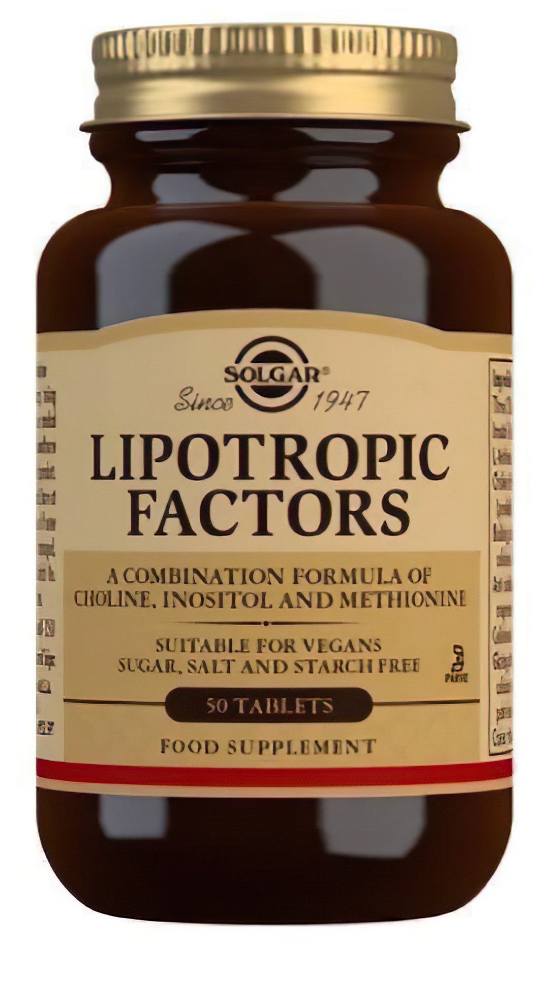 Lipotropic factors 50 tablets - front 2