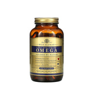 Thumbnail for A bottle of Solgar Wild Alaskan full spectrum Omega 120 softgels enriched with fish oil on a white background.
