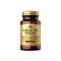 Thumbnail for A bottle of Solgar Garlic Oil Perles (reduced odor) 250 softgel perils on a white background.