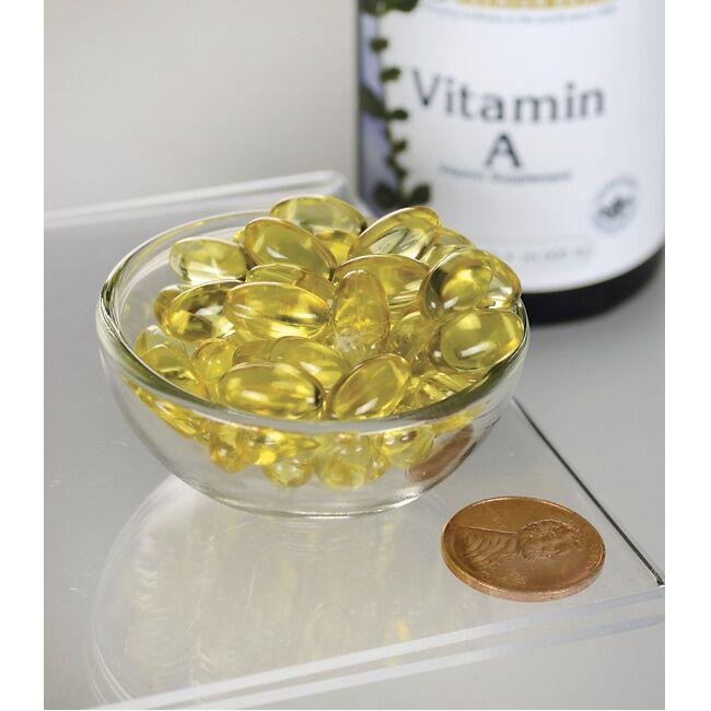 Vitamin A - 10000 IU 250 softgels - pill size