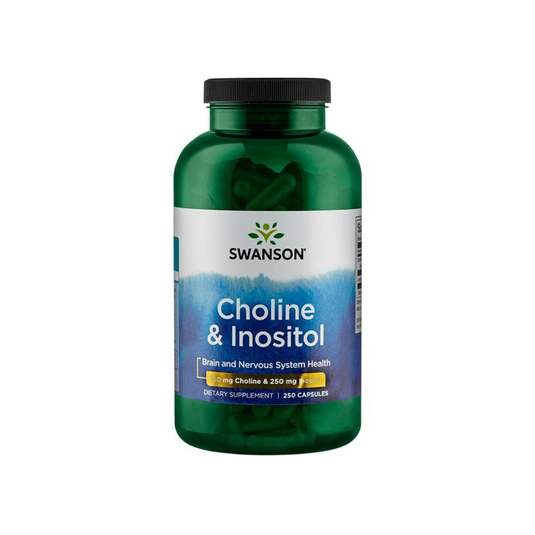 Swanson Choline - 250 mg & Inositol - 250 mg 250 capsules.