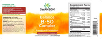 Thumbnail for Product Description: SEO for Swanson Vitamin B-50 Complex - 250 capsules Label.