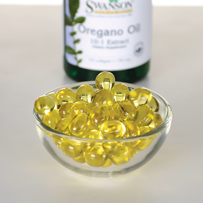 Oregano Oil - 150 mg 120 softgel - pill size