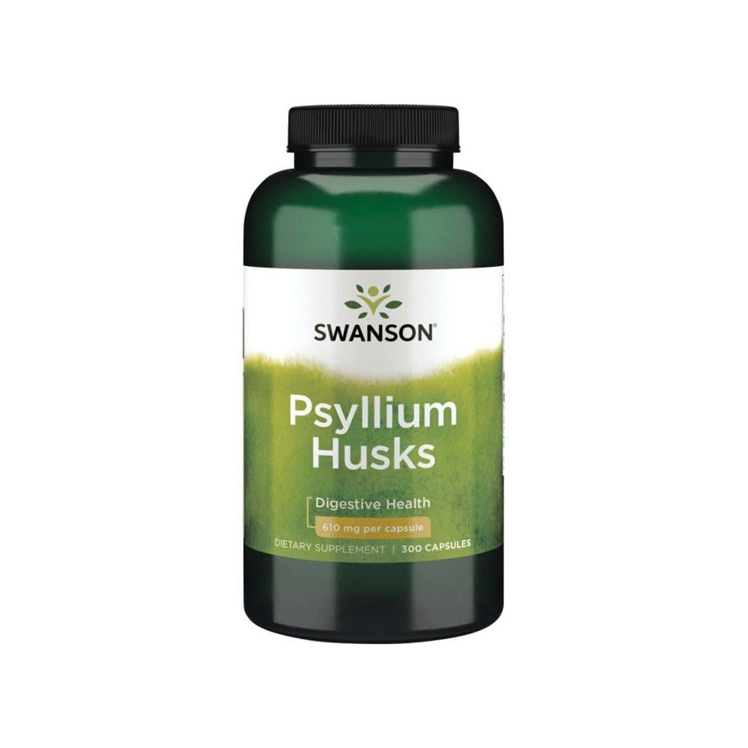 Psyllium Husks - 610 mg 300 capsules - front