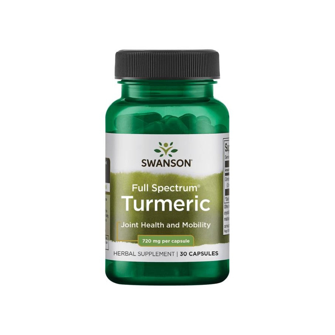 Swanson offers top-quality Swanson Turmeric - 720 mg 30 capsules that provide full spectrum joint health and antioxidant support.