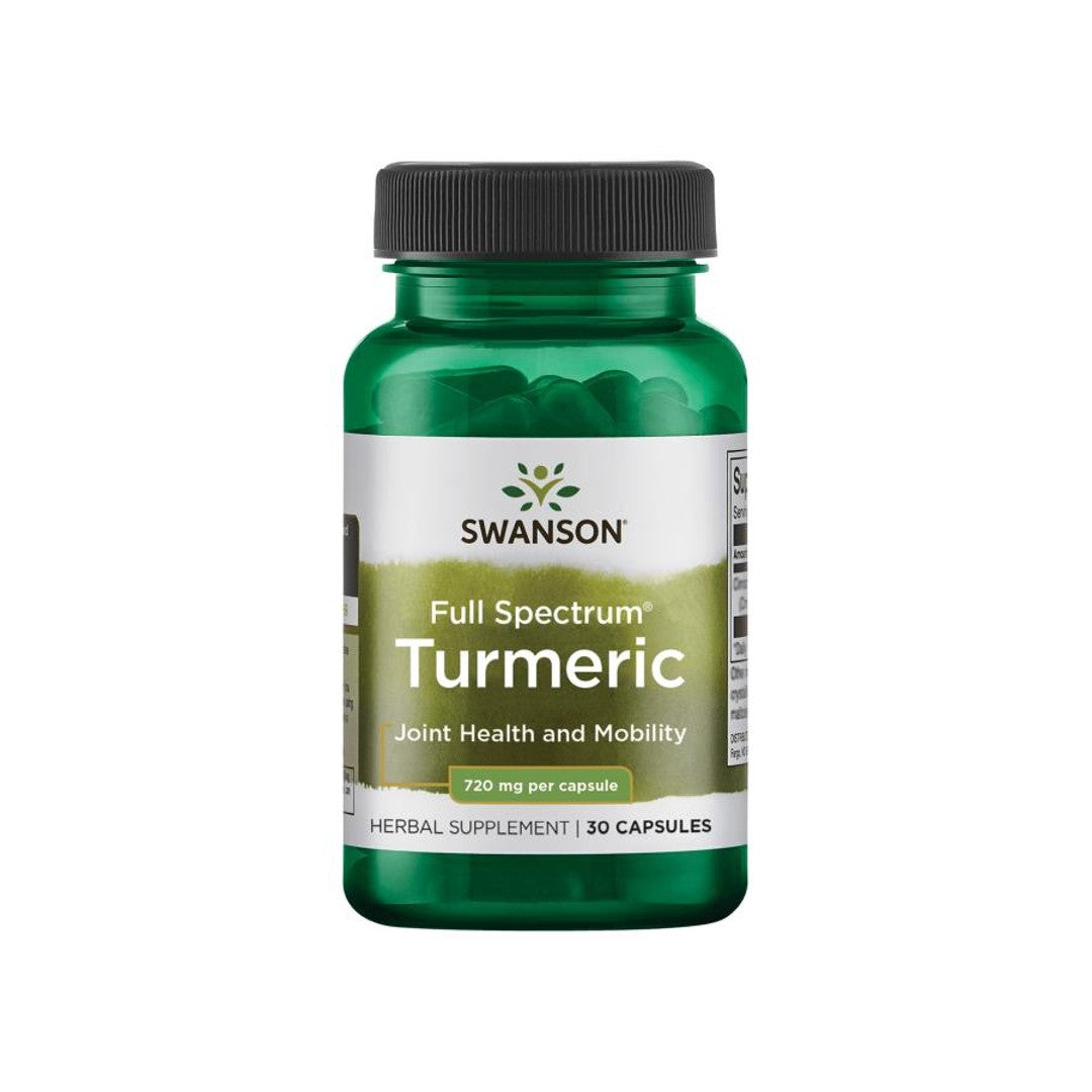 Swanson Turmeric Swanson offers top-quality Swanson Turmeric - 720 mg 30 capsules that provide full spectrum joint health and antioxidant support.