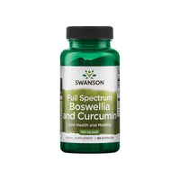 Thumbnail for Swanson Boswellia and Curcumin is a full spectrum dietary supplement available in 60 capsules.