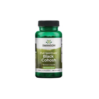 Thumbnail for Bottle of Swanson Black Cohosh 540 mg 60 Capsules, a herbal supplement for hormonal balance and menopause relief in women's health.