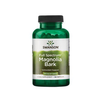 Thumbnail for A bottle of Swanson's Magnolia Bark 400 mg 60 Capsules dietary supplement, designed for antioxidant support and digestive health.