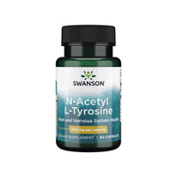 Thumbnail for Swanson N-Acetyl L-Tyrosine capsules are designed to support absorption and enhance mood regulation. These capsules can improve concentration levels, making them an ideal supplement for individuals seeking cognitive support.