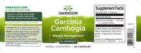 Thumbnail for Swanson Garcinia Cambogia 5:1 Extract - 60 capsules weight loss supplement.