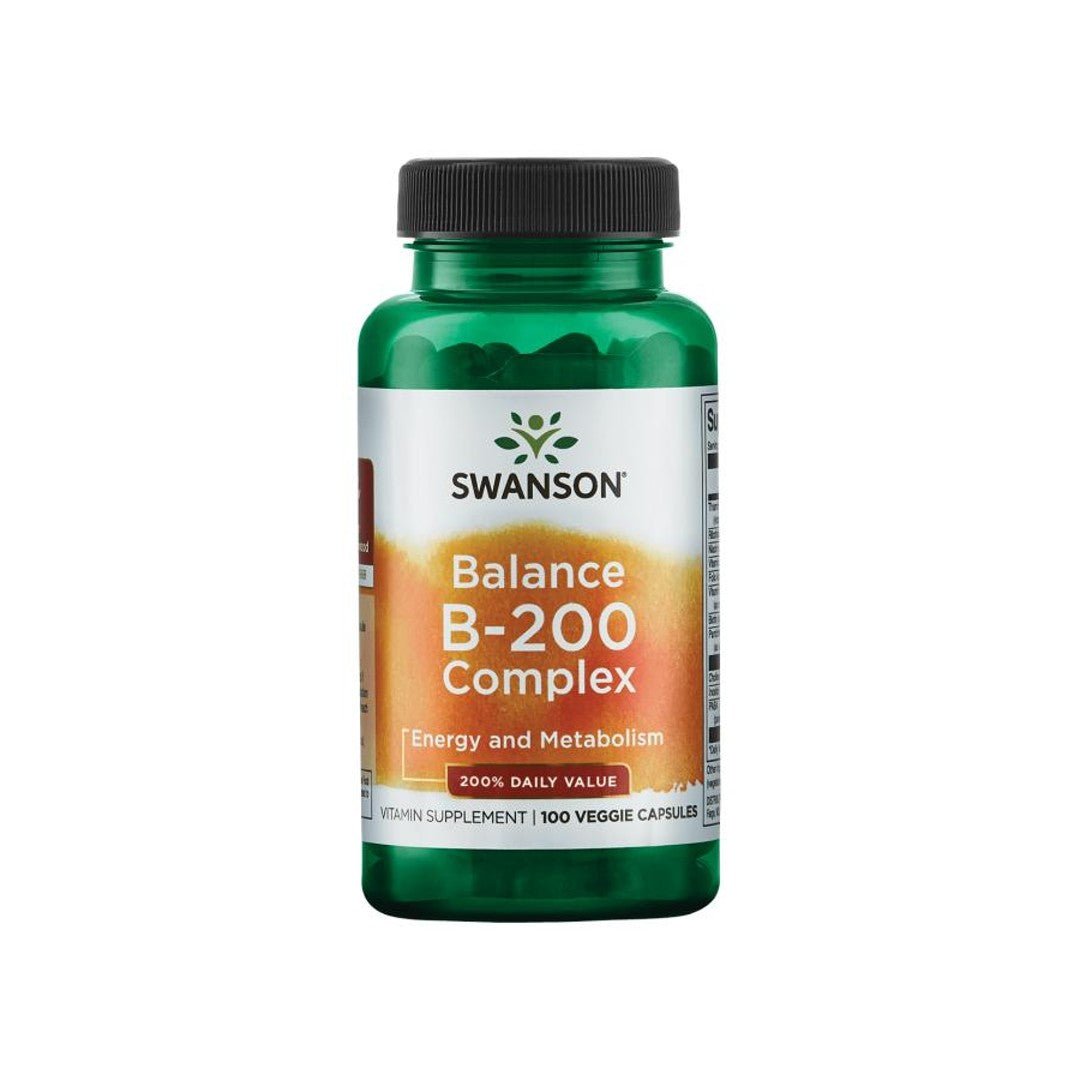 Swarson Balance B-200 Complex: Dietary supplement - 100 Veg Caps by Swanson.