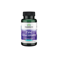 Thumbnail for Swanson ZINC GLUCONATE 30 MG 250 tab is a dietary supplement that comes in a bottle of 60 capsules.
