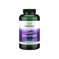 Thumbnail for Swanson is a dietary supplement containing Zinc Gluconate - 50 mg 250 capsules. It comes in a bottle of 60 capsules and is specifically formulated to support immune health.