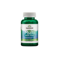 Thumbnail for A bottle of Multi with Iron 130 Tab Century Formula by Swanson, with essential vitamins and minerals including antioxidant protection.