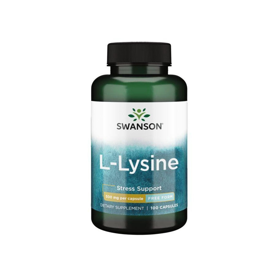 L-Lysine - 500 mg 100 capsules - front