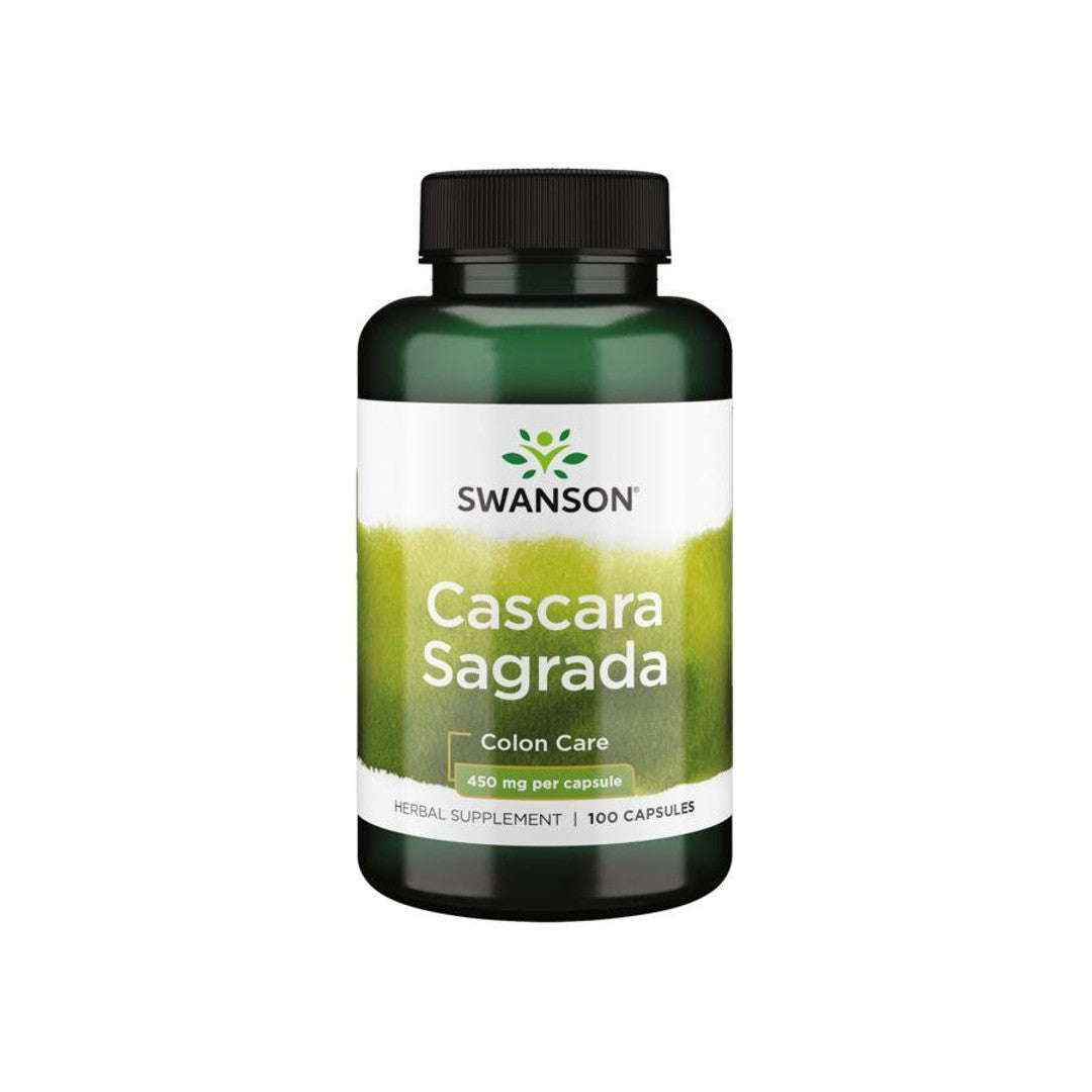 Swanson Cascara Sagrada - 450 mg 100 capsules.