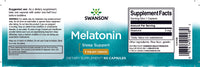 Thumbnail for A bottle of Swanson Melatonin - 3 mg 60 capsules for sleep support.