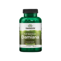 Thumbnail for A bottle of Swanson's Damiana - 510 mg 100 capsules.