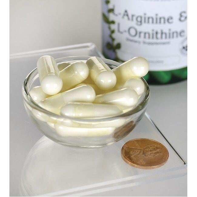 L-Arginine - 500 mg & L-Ornithine - 250 mg 100 capsules - pill size