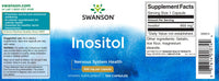 Thumbnail for Swanson inositol - 650 mg 100 capsules - Swanson ino.