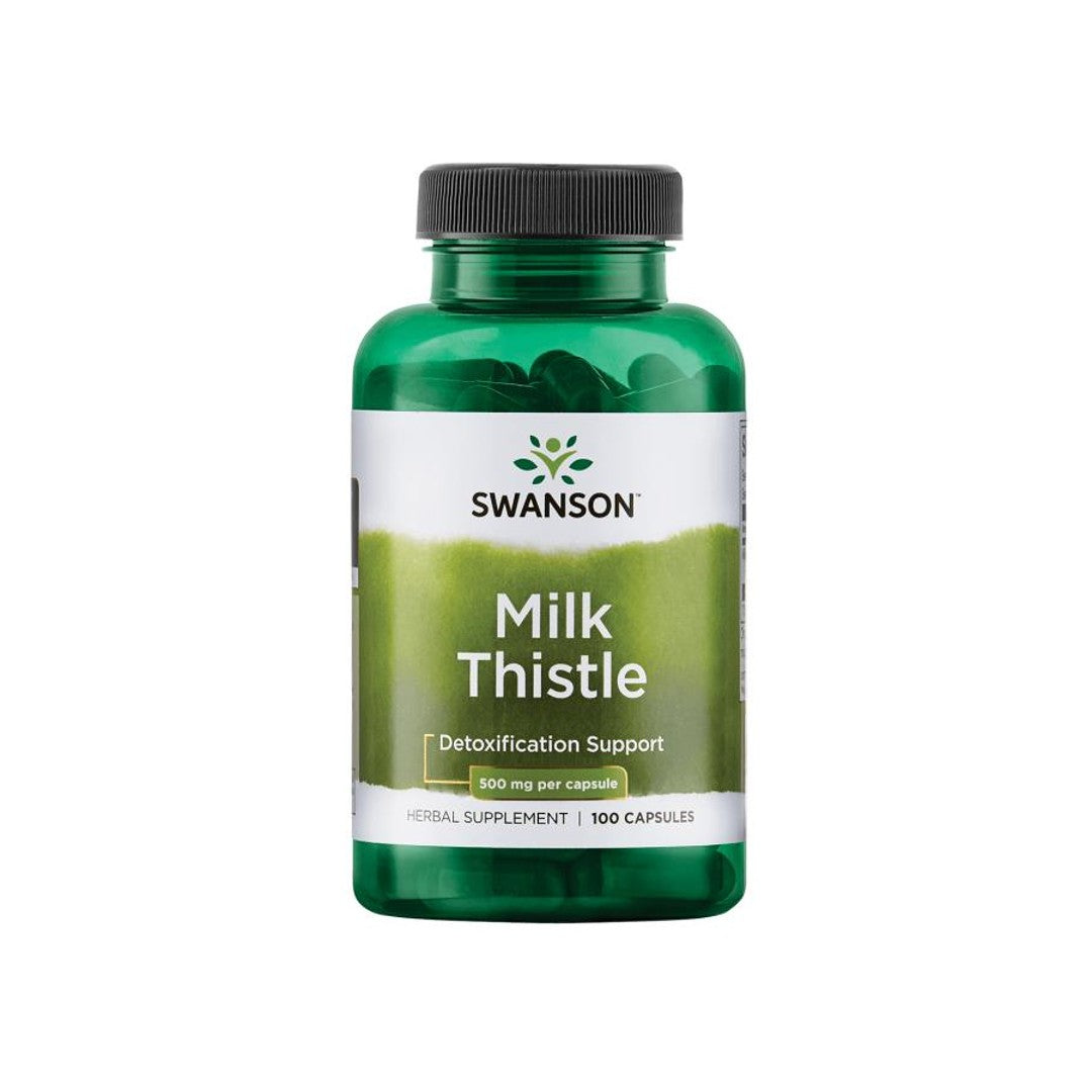 Swanson Milk Thistle Silymarin - 500 mg 100 capsules.