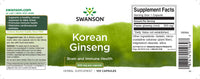 Thumbnail for Korean Ginseng - 500 mg 100 capsules - label
