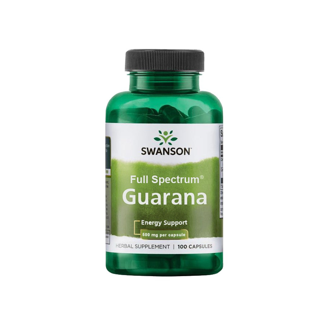 Swanson Guarana - 500 mg 100 capsules.