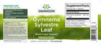 Thumbnail for Swanson Gymnema Sylvestre Leaf - 400 mg 100 capsules supplement.