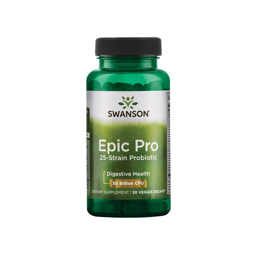 Swarson Epic Pro 25-Strain Probiotic - 30 vege capsules.
