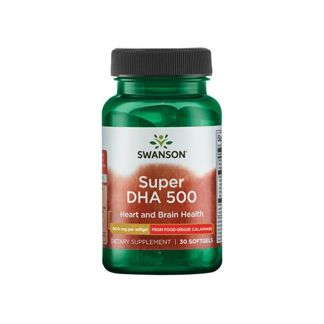 Super DHA 500 from Food-Grade Calamari - 30 softgels - front