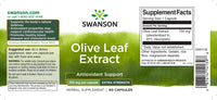 Thumbnail for Olive Leaf Extract - 750 mg 60 capsules - label