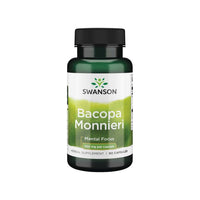 Thumbnail for Dietary supplement containing 250 mg of Swanson Bacopa Monnieri in 90 capsules.
