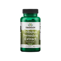 Thumbnail for A Swanson dietary supplement bottle containing Tribulus Terrestris Extract - 500 mg 60 capsules, a powerful testosterone-boosting ingredient.