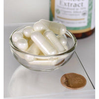 Thumbnail for Swanson's Bamboo Extract - 300 mg, a dietary supplement in a bowl next to a bottle of Swanson's Bamboo Extract - 300 mg.