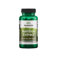 Thumbnail for A dietary supplement containing Swanson Bamboo Extract in the form of 300 mg vege capsules.