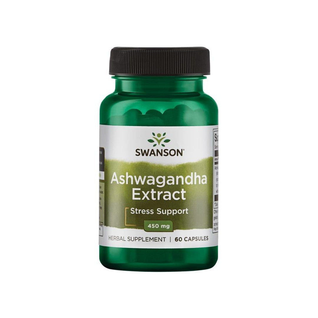 Swanson Ashwagandha Extract - 450 mg 60 capsules.