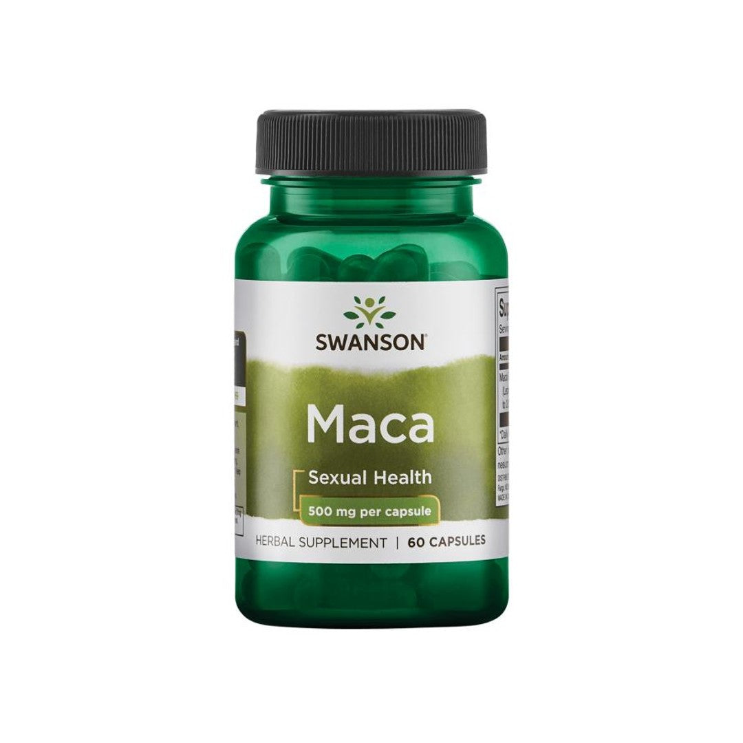 Swanson Maca - 500 mg 60 capsules.
