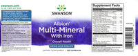 Thumbnail for Multi Mineral With Iron - 120 capsules Albion Chelated - label