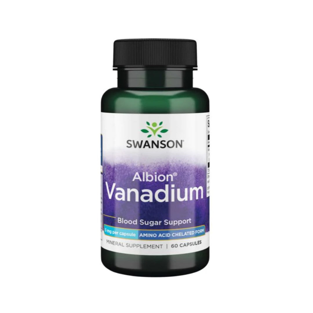 Swanson Albion Vanadium Chelated - 5 mg 60 capsules.