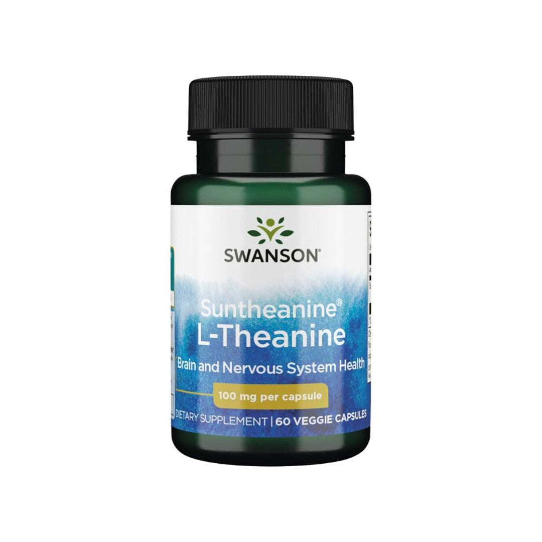 L-Theanine - 100 mg 60 vege capsules - front