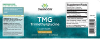 Thumbnail for Swinson TMG Trimethylglycine - 500 mg 90 capsules is a dietary supplement that promotes liver function and detoxification.