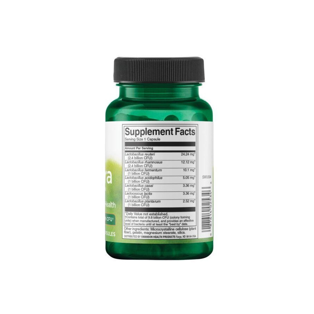 A bottle of FemFlora Probiotic for Women - 60 capsules by Swanson on a white background.