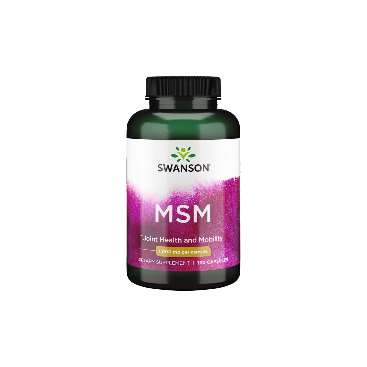 MSM 1000 mg 120 caps - front