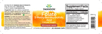 Thumbnail for Swanson Folate 5-MTHF - 800 mcg 30 capsules - hyaluronic acid.