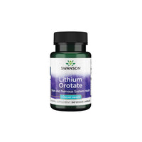 Thumbnail for A bottle of Swanson Lithium Orotate - 5 mg 60 veg capsules.