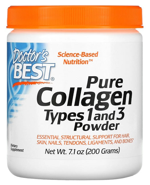 Doctor's Best Pure Collagen Types 1 and 3 Powder is an important collagen supplement specifically formulated to support joint health.