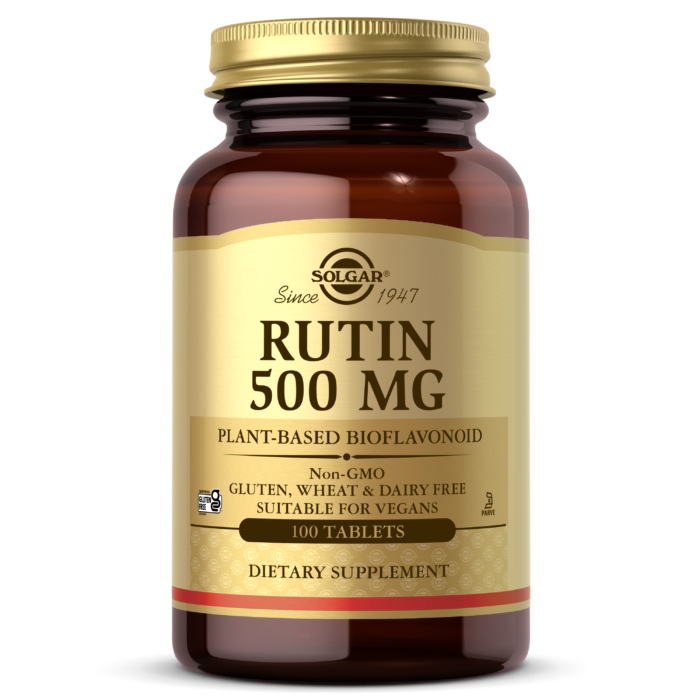 Rutin 500 mg 100 Tablets are a dietary supplement formulated with the active ingredient rutin, known for its beneficial effects on blood vessels. These tablets, manufactured by Solgar, provide a convenient way....