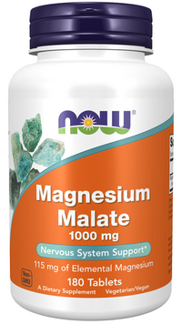 Thumbnail for Now Now Foods Magnesium Malate 1000 mg 180 tablets.